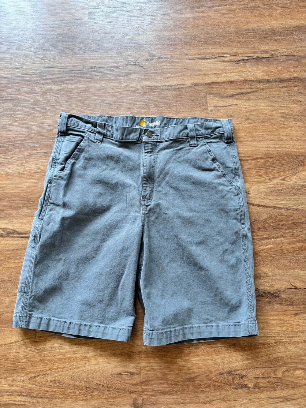 Carhartt Men's Gray Relaxed Fit Work Shorts Size 38